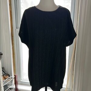 Black Shimmer Women's Top